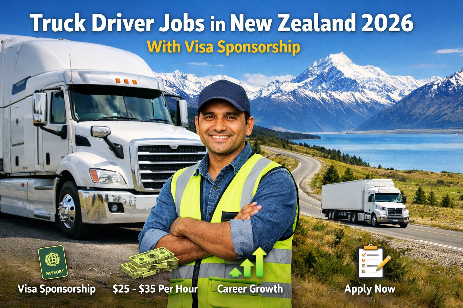 Truck Driver Jobs in New Zealand 2026 with Visa Sponsorship